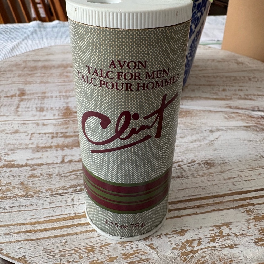 Vintage Avon Clint Talc